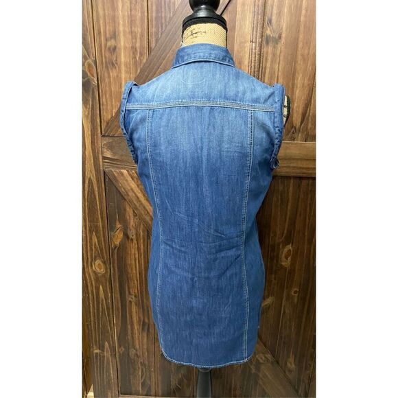 Mavi Jeans Western Jean Mini Dress Size S - Picture 3 of 4